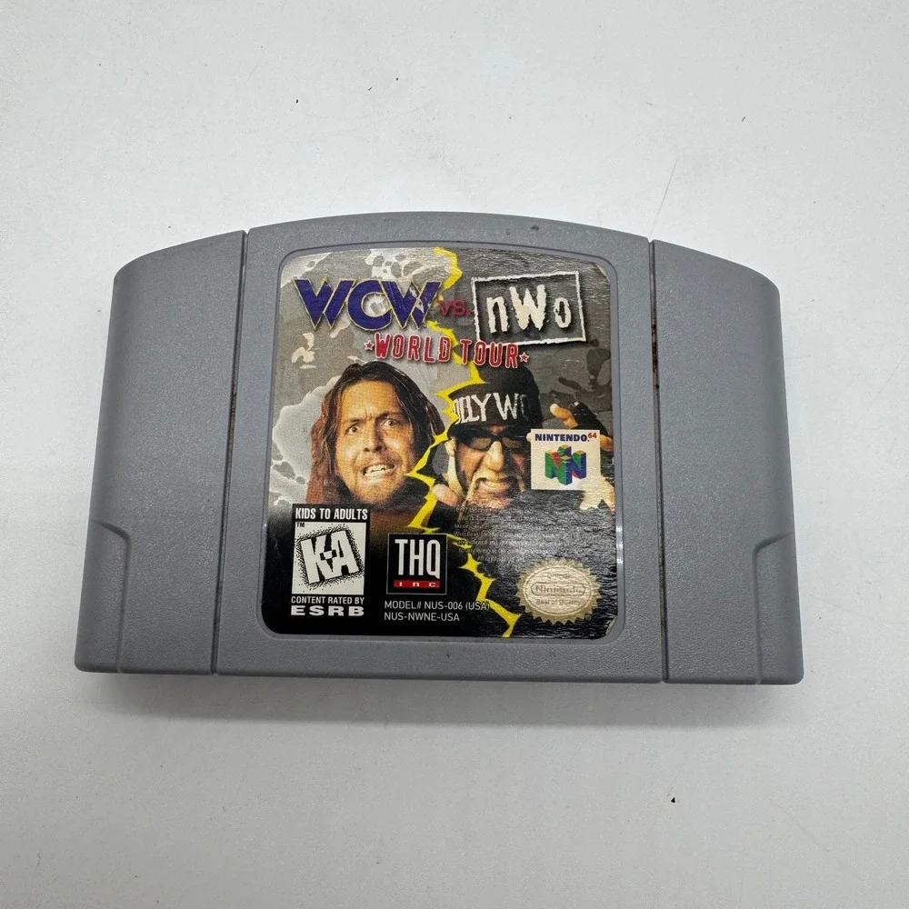 Nintendo 64 Wrestling Game Lot WCW nWo Revenge World Tour WWF Attitude N64 Bundl